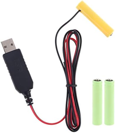 T-FORRÓ AAA Akkumulátor Eliminator Tápegység, Adapter, 2m USB Tápegység Kábel,1,5 V - 6V, 4 fajta Választhat, Cserélje 1.