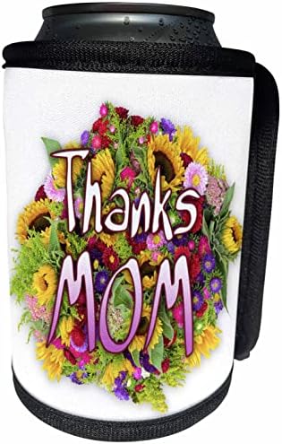 3dRose Kép, Szóval Kösz, Anya, Virág Kép - Lehet Hűvösebb Üveg Wrap (cc_354776_1)
