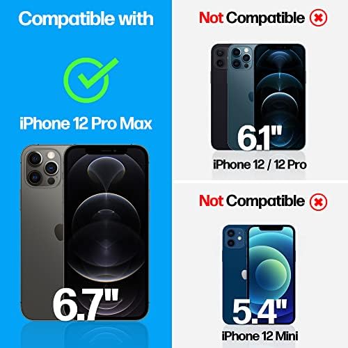 A hatalom Elmélet Célja az iPhone 12 Pro Max képernyővédő fólia Edzett Üveg [9H Keménység], Könnyű Telepítés Készlet, 99%