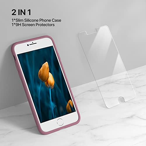 Miracase Ultra Slim Tervezett iPhone SE Esetben 2022(3-rd Gen)/iPhone SE 2020 Esetben iPhone/7 Ügy/iPhone 8 Esetben képernyővédő
