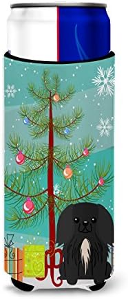 Caroline Kincsek BB4232MUK Boldog Karácsonyt Fa Pekingi Fekete Ultra Ölelkezős a Vékony doboz, Lehet Hűvösebb Ujja Ölelkezős