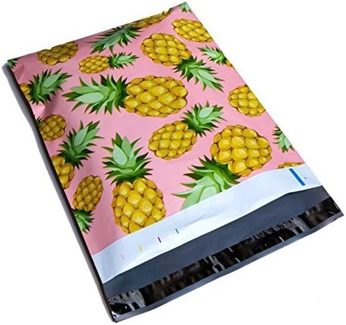 10x13 Aranyos Rózsaszín Ananász Tervező Nyomtatott Poli Küldemények Szállítási Borítékok Egyéni Tömítő Boutique Egyedi Táskák