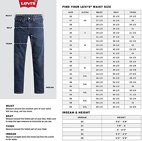 Levi ' s Férfi 502 Kúpos Fit Jeans (Is Elérhető a Big & Magas)
