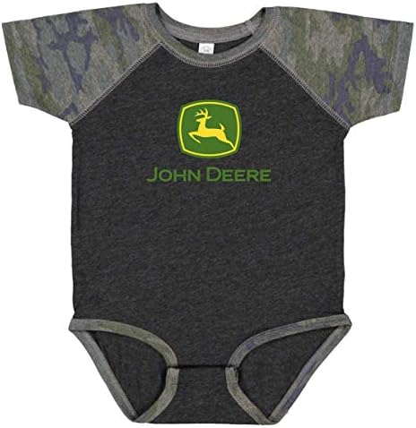 John Deere Csecsemő/Fiúk Fekete Heather Body w/Logo