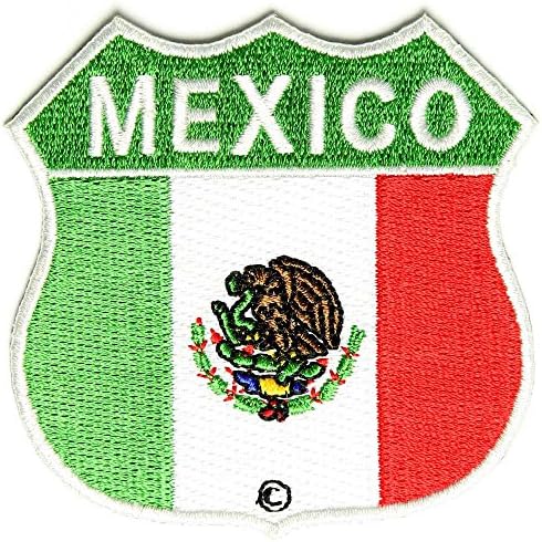 Mexikói Zászló Pajzs Javítás (2,75 X 2.75 Hüvelyk) $4.95 Ingyenes Árufuvarozási a San Diego-i Bőr