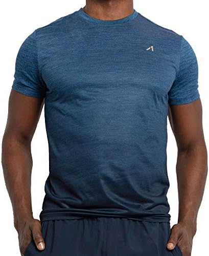 Életben van a Férfi T-Shirt Aktív Viselnek Rövid Ujjú Felső Teljesítmény Edzés Slim Fit Szakaszon Gyors Száraz Sportos Dri-Fit