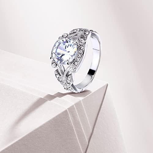 2023 Új Gyémánt Gyűrű Gyűrű Kék Gyémánt Gyűrű Régi Nagy Gyűrű Saphire Ajándék Alakja Kerek Nagy Gyűrű RingDiamond Drágakő