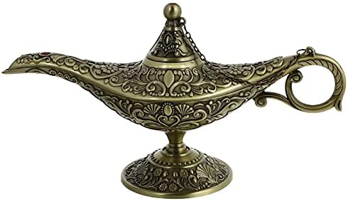 BESPORTBLE Vintage lakberendezés Vintage Mágikus Legenda Aladdins Lámpa Kívánó Fény Csecsebecsét Doboz, Klasszikus Arab Jelmez