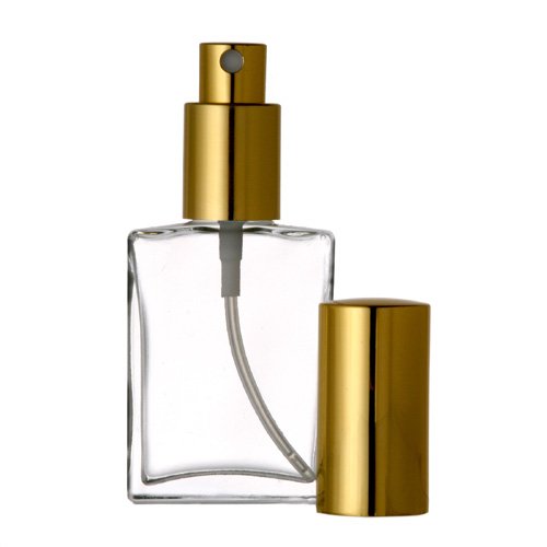 Grand Parfums Üres 1 Oz Parfüm Porlasztó, Lapos Üveg, Arany Permetező 30ml Dekantáljuk Illat Üveg (1 Üveg)