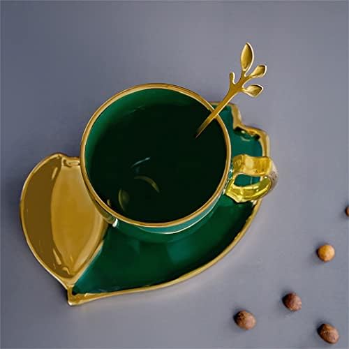 YAYWP Kreatív Személyiség, Bögre, Kerámia Bögre Fény Luxus Pár Kávés Csészét Meghatározott Európai Zöld Délutáni Tea Csésze
