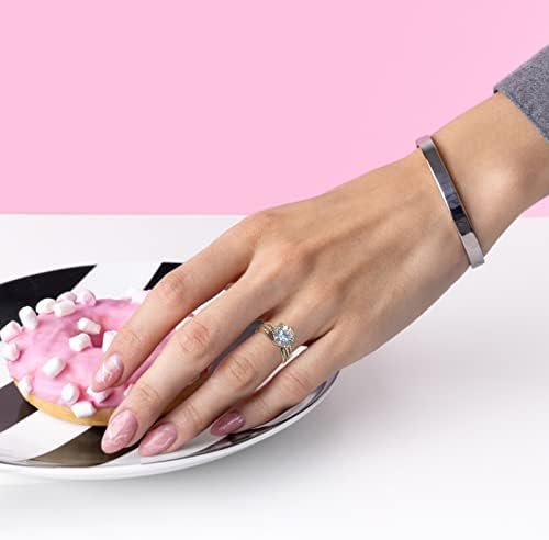 Csörög a Nők Kézzel készített Ékszer Eljegyzési Kő Esküvői Ajándék, Vágott Fehér Luxus Gyűrű Gyűrűk Középső Ujj Ékszerek