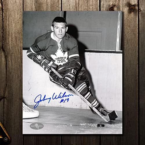 Johnny Wilson Toronto Maple Leafs Dedikált 8x10 Fotó - Dedikált NHL-Fotók