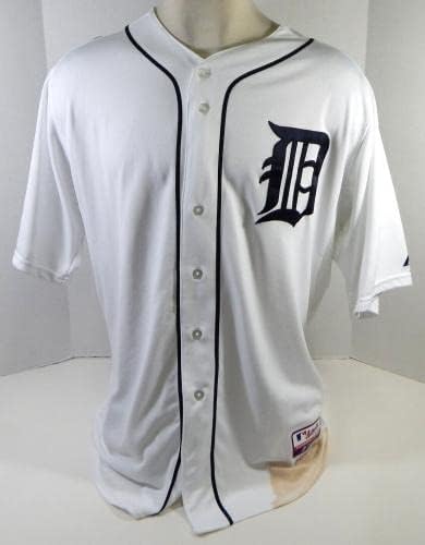 2014-ben a Detroiti Tigrisek Mick Billmeyer 17 Játék Kiadott Fehér Jersey 52 DP20678 - Játék Használt MLB Mezek