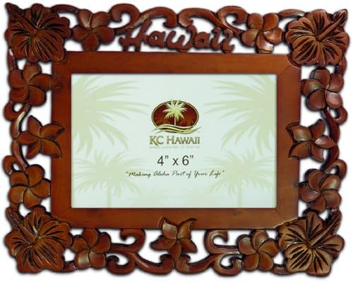 Hawaii Fából Faragott Képkeret 4 X 6