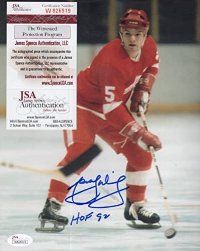 Marcel Dionne Detroit Red Wings Hof 92 Aláírt 8x10 Fotó Szövetség W826919 - Dedikált NHL-Fotók