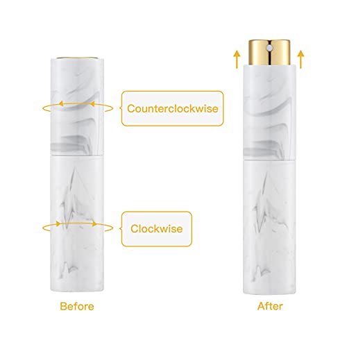 Tekson 10ML Parfüm Porlasztó Utazási (7 DB), Újratölthető Köln Konténerek, Adagoló Spray Üres Üveget Mini Permetező Méret