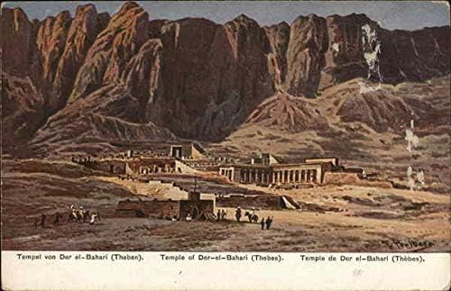 Templom Der-el-Bahari Théba Thébában, Egyiptom Eredeti Antik Képeslap