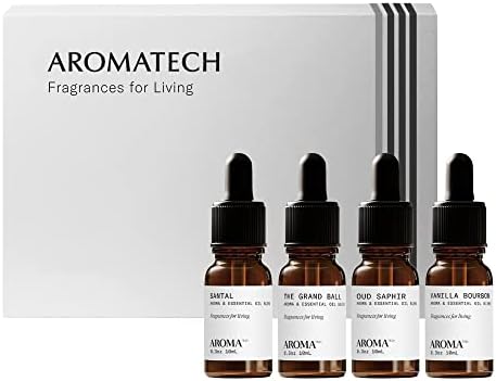 Aromini BT & Luxus Set | AroMini BT Nebulizing Diffúziós Technológia Diffúzor az Aromaterápia | Santal, A nagy Labdát, Oud