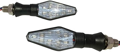 MotorToGo Fekete Szekvenciális Lámpa irányjelző Lámpák LED-es irányjelző Index Mutatók Kompatibilis a 2005-ös Honda CBR125R