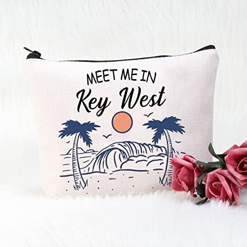 POFULL Key West-i Hétvége, Ajándék Találkozzunk Key West Utazási Kozmetikai Tok Floridai Nyaralás Ajándék (Key West táska)
