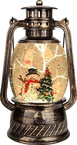 12 Inch Zenei Hógömb Lámpás, Animációs Hóember s Télapó a Fonó Fa Égő Víz Csillogó Lámpás a lakberendezés &Karácsonyi Ajándék