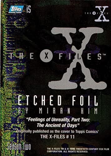 1996 X-F Érzések a Valótlanság, a második Rész: Az Ősi Nap 11 Maratott Fólia Gyűjtő Trading Card