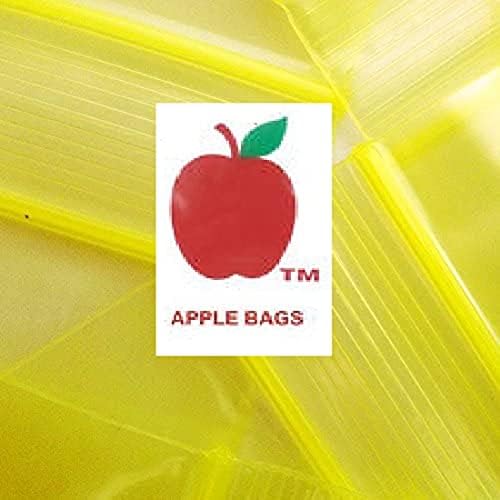 Az 5000 Sárga 1212-S 2mil Apple Márka Resealable Táskák 1/2x1/2 .5x.5 Kis 5000 Műanyag Mini Kis Zacskókat