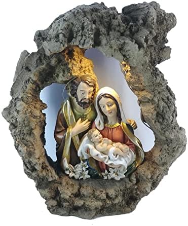 Szent Család Szobor Jézus Mária szent József Katolikus Vallási Figura Dekoráció Otthon Betlehem Beállítása Ablak Dekoráció,