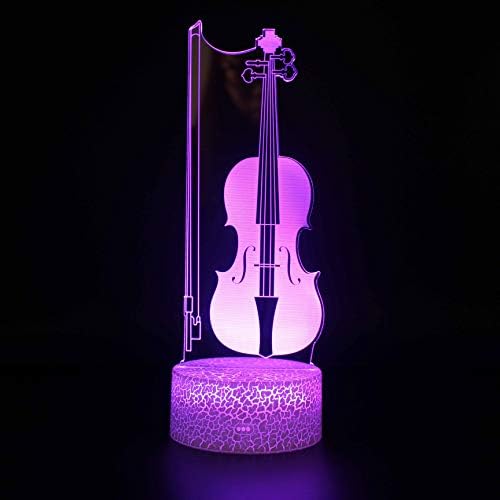 SZG Hegedű asztali Lámpa Megható LED-es Éjszakai Fény Haza Szoba Szivárvány Lovat Lampen Dekoráció Kreatív asztali Lámpa
