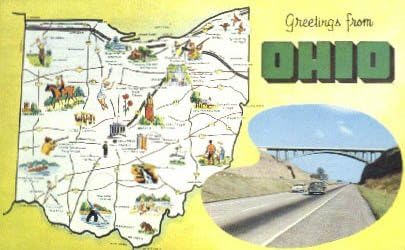 Üdvözlet, Ohio Képeslap