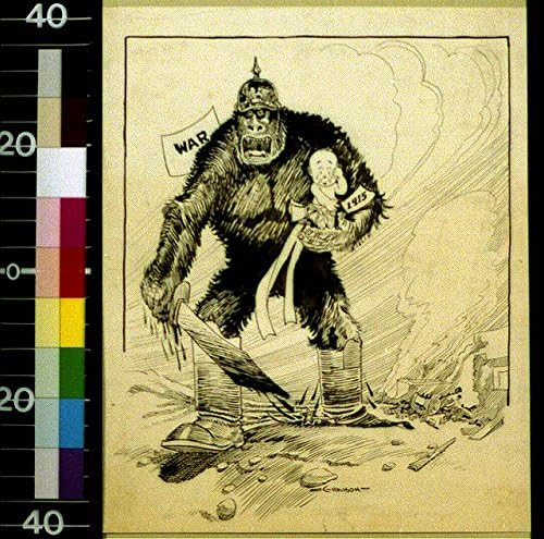 HistoricalFindings Fotó: Dühöngő majom a háború Véres Kardot Hordozza Síró Baba az 1915-ben,az i. világháború,első világháború
