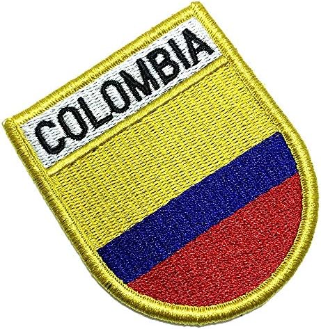 BP0049EV 01 BR44 Kolumbia Zászló Hímzett Patch Egységes, Mellény Motoros, Kimonó, Kapcsolat Lezárása