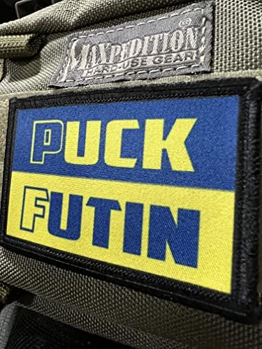 F_K Putyin Ukrajna Morál Patch.2x3 Kígyó-Sziget tépőzáras Patch. Made in USA