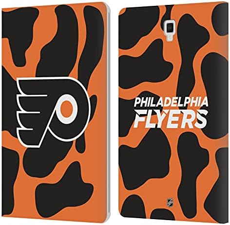 Fejét az Esetben Minták Hivatalosan Engedélyezett NHL Álcázás Philadelphia Flyers Bőr Könyv Tárca burkolata Kompatibilis