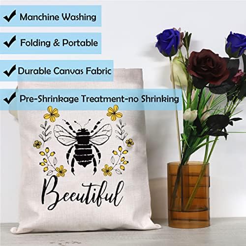 Méh Szerető Ajándék a Nők, Lányok Beeutiful Smink Kozmetikai Táskák Táskák (Beeutiful Tote)