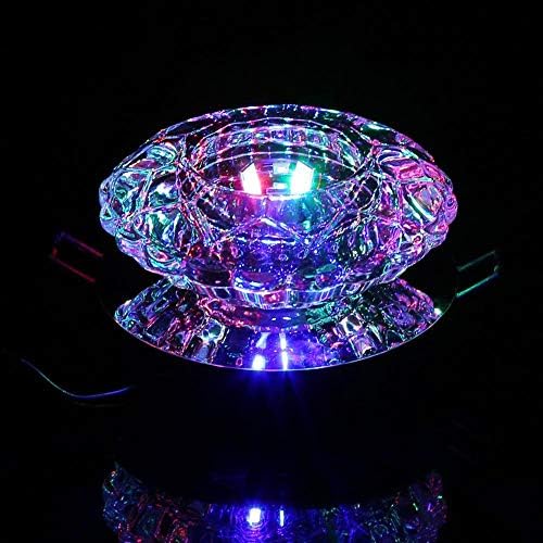 eecoo Crystal LED Beépíthető, 3W Süllyesztett Mennyezeti Lámpa, 5-8 cm-es Nyílás, Dekoratív LED Reflektor Kreatív Folyosó