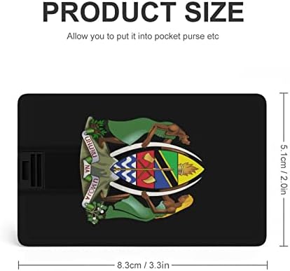 Kabát Karok Tanzánia USB Memory Stick Üzleti Flash-Meghajtók Kártya, Hitelkártya, bankkártya Alakú