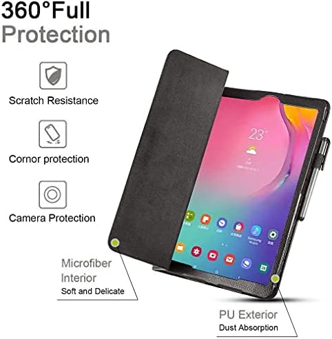 SAMSUNG 2021 Galaxy Tab A7 Lite 8.7 Inch 32 GB Wi-Fi Android 11 Érintőképernyő Nemzetközi Tabletta Bundle – PU bőrtok, képernyővédő