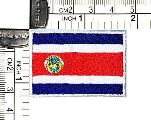 Kleenplus 3pcs. 1.2X1.7 INCH. Ország Costa Rica Zászló Patch Nemzeti Zászló Foltok DIY Jelmez Jelkép Egységes Taktikai Katonai