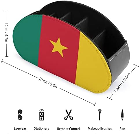 Zászló Kamerun TV Távirányító tartó, Tároló, Rendszerező Doboz 5 Rekesz, Home Office Asztali