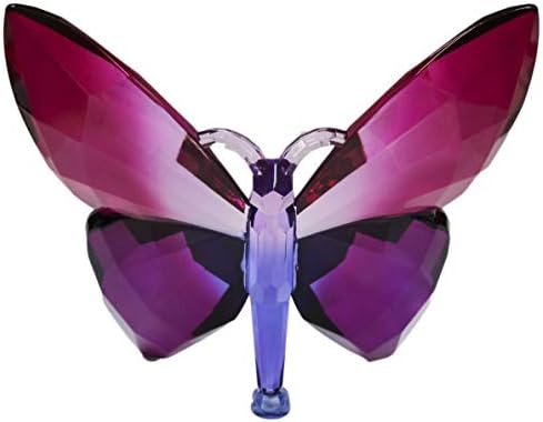 Akril 5x5 Centis Pillangó Figura Nap-Catcher (Lila/Kék)
