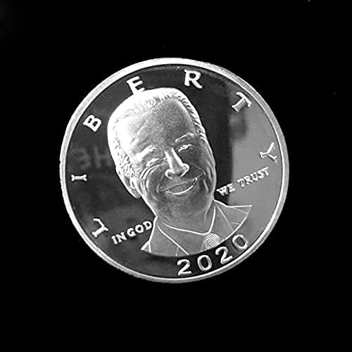 Amerikai Elnökválasztás 2020 Biden Emlékérme Portré Dombornyomott Színes Nyomtatás Fém Kézműves