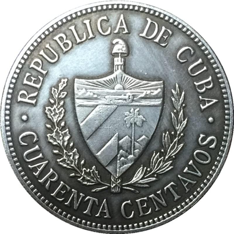 1920 Kubai Érmék Réz Ezüstözött Antik Érmék Külföldi Érmék Emlékérmék Kézműves Gyűjtemény