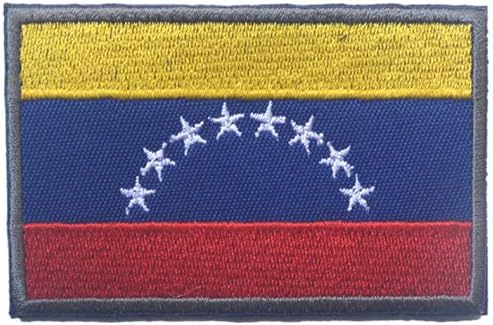 Venezuelai Zászló Taktikai Karszalagot Hímzett Foltok Jelvények Morál Taktika Katonai Hímzés Javítás Hook & Hurok A Vissza