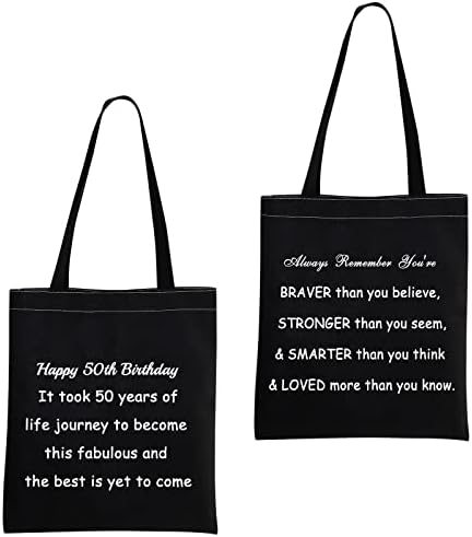 MBMSO 50 Születésnapi Ajándékok Boldog 50-ik Születésnapját Táskák Újrafelhasználható Tote 50 Éves Születésnapi Ajándékok