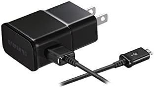 4XEM Samsung Töltő, Kábel Combo (Fekete) - 1 Csomag 120 V AC 230 V AC Bemeneti - 5 V DC/2 Kimenet - Fekete