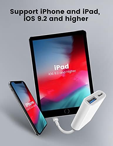HzyknPower USB Adapter iPad/iPhone USB-Női Adapter,USB OTG Adatok Szinkron Kábel,USB Flash drive,SD Kártya Olvasó,MIDI Játékosok,Egér,
