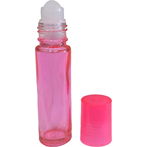 6 Pack - Roll, üveg-Üveg - Rózsaszín 10ml 1/3oz Méret illóolaj - Üres Aromaterápiás illat-Palackok - Kobalt Újratölthető