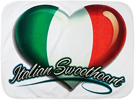 Királyi Oroszlán Baba Takaró Fehér Olasz Szívem Olaszország Zászló