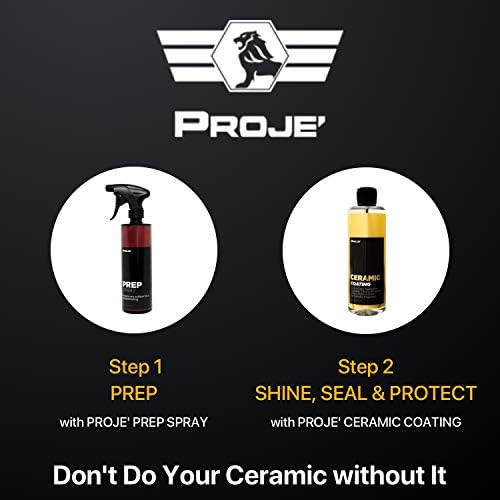 PROJEK Premium Autó Érdekel, Kerámia Bevonat & Előkészítő Spray (16oz) | Profi Minőségű Kerámia Hidrofób Viasz & Tömítőanyag